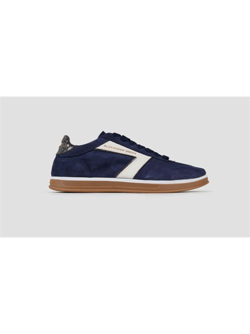 Sneakers Thames in camoscio e logo bianco Alexander Smith ALEXANDER SMITH | ASBETMW-9812-BNO